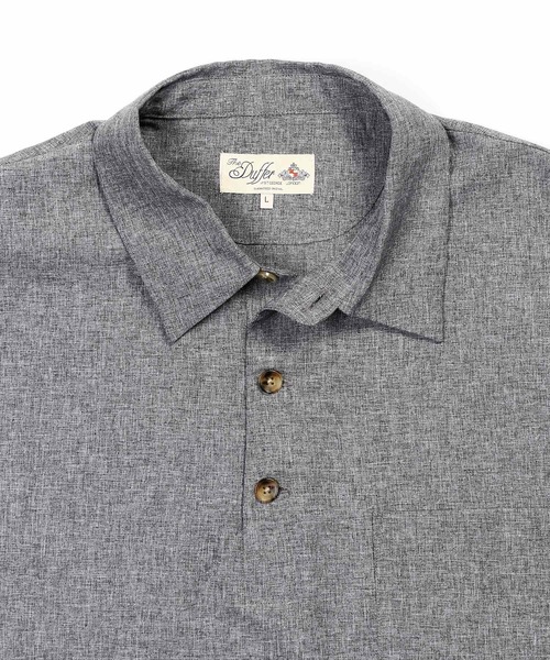 The DUFFER of ST.GEORGE(ザダファーオブセントジョージ)の「WOOL LIKE PO SHIRT:ウールライク プルオーバーシャツ シャツアウター(シャツ/ブラウス・メンズ・グレー/ブラック・MEDIUM/LARGE)」の12枚目の写真