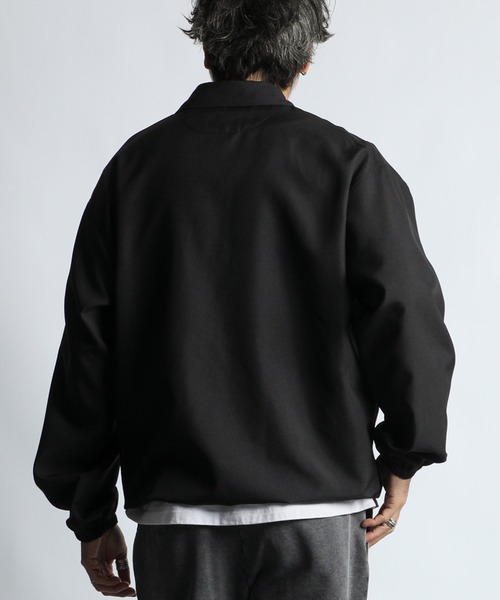 The DUFFER of ST.GEORGE(ザダファーオブセントジョージ)の「WOOL LIKE PO SHIRT:ウールライク プルオーバーシャツ シャツアウター(シャツ/ブラウス・メンズ・グレー/ブラック・MEDIUM/LARGE)」の8枚目の写真