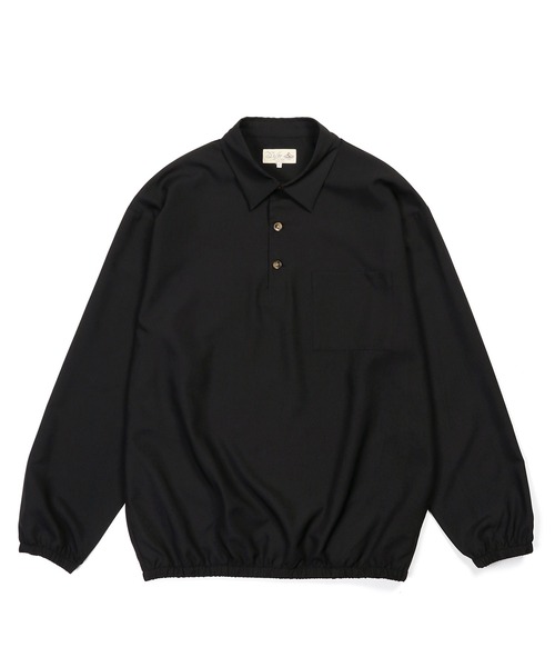The DUFFER of ST.GEORGE(ザダファーオブセントジョージ)の「WOOL LIKE PO SHIRT:ウールライク プルオーバーシャツ シャツアウター(シャツ/ブラウス・メンズ・グレー/ブラック・MEDIUM/LARGE)」の9枚目の写真