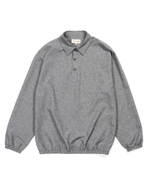 The DUFFER of ST.GEORGE(ザダファーオブセントジョージ)の「WOOL LIKE PO SHIRT:ウールライク プルオーバーシャツ シャツアウター(シャツ/ブラウス・メンズ・グレー/ブラック・MEDIUM/LARGE)」の10枚目の写真