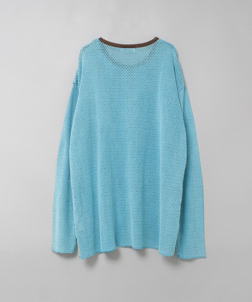 RNA（アールエヌエー）の「M2598 ナンバリングメッシュロンT（Tシャツ/カットソー・レディース・ライトブルー/ベージュ・MEDIUM）」の10枚目の写真