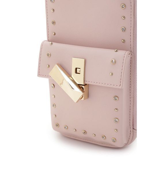 CELFORD リュタン ビジュースタッズマルチショルダー ピンク リュタン】ビジュースタッズマルチショルダー(ポシェット)｜BAGS