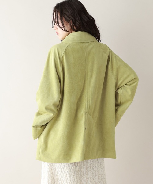 RAGEBLUE（レイジブルー）の「カラースウェードミドルジャケット（ブルゾン・レディース・ピンク/グリーン/ブルー・FREE）」の13枚目の写真