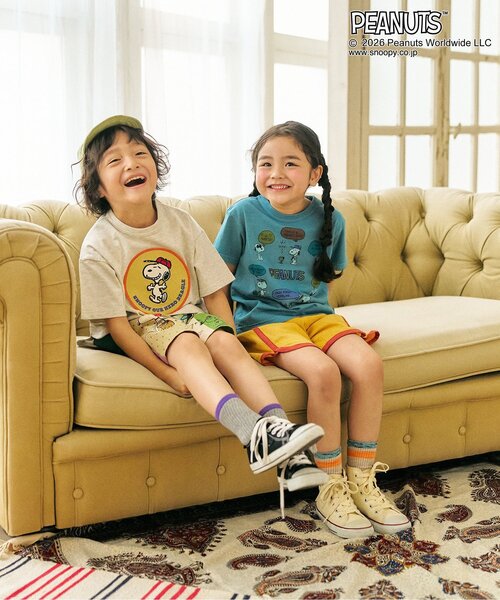 PEANUTS(ピーナッツ)の「PEANUTS GOOD OLDショーツ(その他パンツ・キッズ・ベージュ/チャコール・160/150/140/130/120/110/100/90/80)」の7枚目の写真