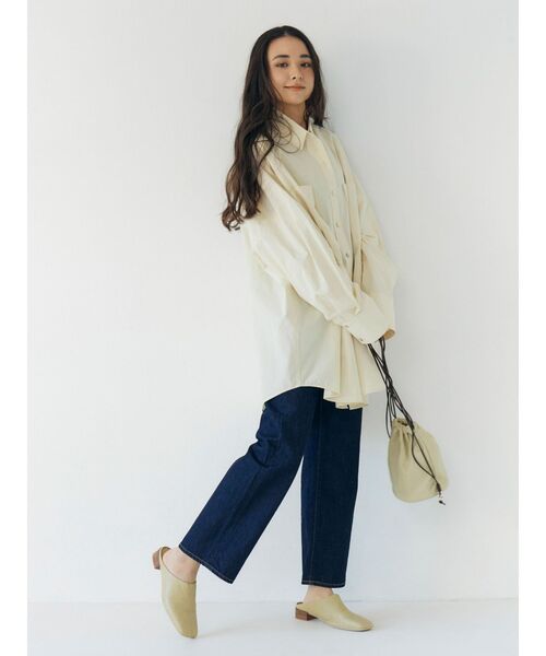 Ungrid（アングリッド）の「スカーフデザインルーズシャツ（シャツ/ブラウス・レディース・グリーン/その他1/ベージュ・FREE）」の7枚目の写真