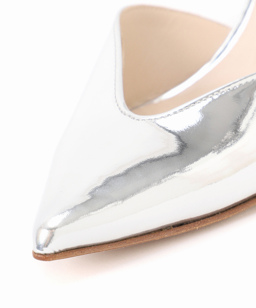 NEBULONI E. スカラップホワイトパンプス 35.5 追加》【NEBULONI E. /ネブローニ】AGU HEEL 5cm：アンクルストラップ