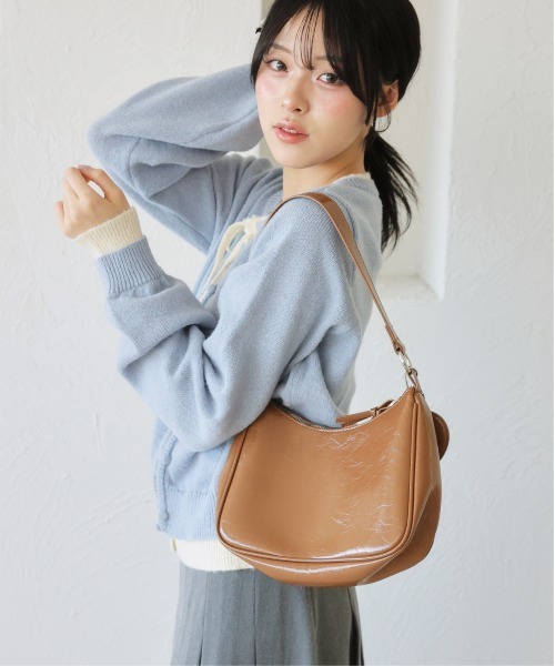 kutir（クティール）の「レイヤード風 配色リボンカーディガン（カーディガン/ボレロ・レディース・ネイビー/レッド/ライトブルー・FREE）」の6枚目の写真