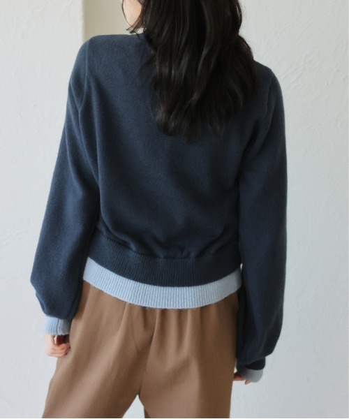 kutir（クティール）の「レイヤード風 配色リボンカーディガン（カーディガン/ボレロ・レディース・ネイビー/レッド/ライトブルー・FREE）」の13枚目の写真