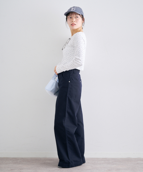 U by SPICK&SPAN(ユーバイスピックアンドスパン)の「ヴィンテージライクチノパンツ(チノパンツ・レディース・アイボリー/ベージュ/ネイビー・38/36)」の21枚目の写真