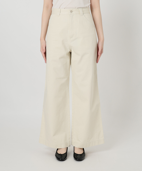 U by SPICK&SPAN(ユーバイスピックアンドスパン)の「ヴィンテージライクチノパンツ(チノパンツ・レディース・アイボリー/ベージュ/ネイビー・38/36)」の6枚目の写真