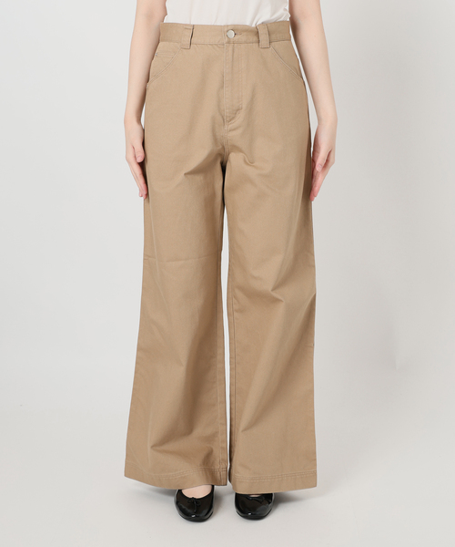 U by SPICK&SPAN(ユーバイスピックアンドスパン)の「ヴィンテージライクチノパンツ(チノパンツ・レディース・アイボリー/ベージュ/ネイビー・38/36)」の8枚目の写真