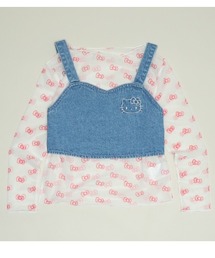 sanrio（サンリオ）の「サンリオ ビスチェ付シースルーロンT 1431K（Tシャツ/カットソー）」