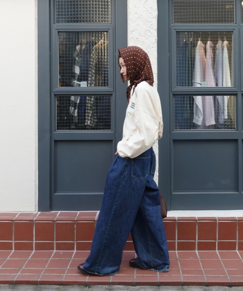 TEEN BOOP(ティーンブープ)の「エンブロイダリールーズロンTee(Tシャツ/カットソー・レディース・チャコールグレー/アイボリー・FREE)」の15枚目の写真