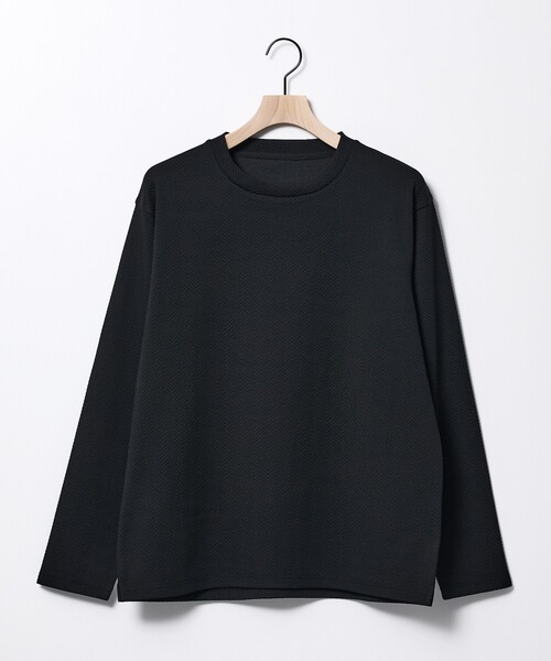 ABAHOUSE GRAY（アバハウスグレイ）の「ヘリンボーン ジャガード 長袖Tシャツ（Tシャツ/カットソー・メンズ・グレイッシュブルー/ホワイト/グレイッシュベージュ/ブラック・48/46）」の22枚目の写真