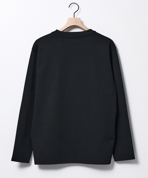 ABAHOUSE GRAY（アバハウスグレイ）の「ヘリンボーン ジャガード 長袖Tシャツ（Tシャツ/カットソー・メンズ・グレイッシュブルー/ホワイト/グレイッシュベージュ/ブラック・48/46）」の21枚目の写真