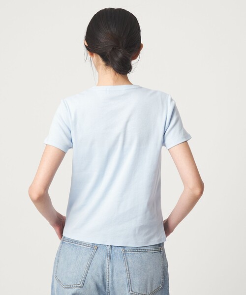 EMMEL REFINES（エメルリファインズ）の「＜EMMEL REFINES＞EM フライスクルーネック チビTシャツ（Tシャツ/カットソー・レディース・ワインレッド/ケリーグリーン/ライトブルー・FREE）」の16枚目の写真