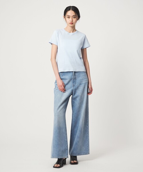 EMMEL REFINES（エメルリファインズ）の「＜EMMEL REFINES＞EM フライスクルーネック チビTシャツ（Tシャツ/カットソー・レディース・ワインレッド/ケリーグリーン/ライトブルー・FREE）」の17枚目の写真