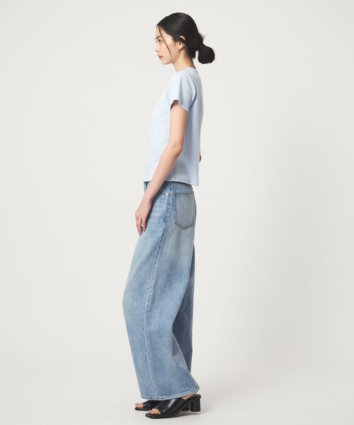 EMMEL REFINES（エメルリファインズ）の「＜EMMEL REFINES＞EM フライスクルーネック チビTシャツ（Tシャツ/カットソー・レディース・ワインレッド/ケリーグリーン/ライトブルー・FREE）」の19枚目の写真