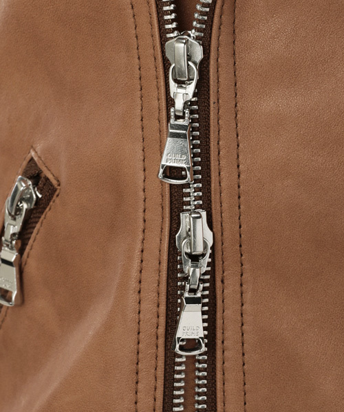 GUILD PRIME（ギルドプライム）の「☆2016S/S GirlsAwardにてシュガーさん着用☆【GUILD PRIME】WOMENS ベージュハーフスリーブライダース（ライダースジャケット・レディース・ベージュ・36/34）」の8枚目の写真