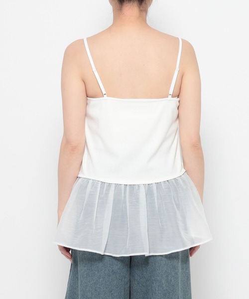 LEPSIM(レプシィム)の「裾アソートレイヤードキャミ 639411(キャミソール・レディース・アイボリー/オフホワイト・TALL/FREE)」の6枚目の写真