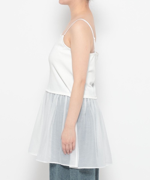 LEPSIM(レプシィム)の「裾アソートレイヤードキャミ 639411(キャミソール・レディース・アイボリー/オフホワイト・TALL/FREE)」の13枚目の写真