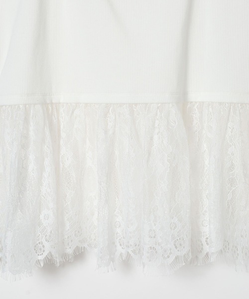 LEPSIM(レプシィム)の「裾アソートレイヤードキャミ 639411(キャミソール・レディース・アイボリー/オフホワイト・TALL/FREE)」の16枚目の写真