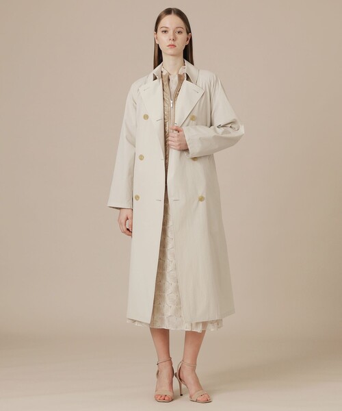 MACKINTOSH LONDON（マッキントッシュ ロンドン）の「コンフォータブルタスラントレンチコート（トレンチコート・レディース・ベージュ/カーキ・38）」の3枚目の写真
