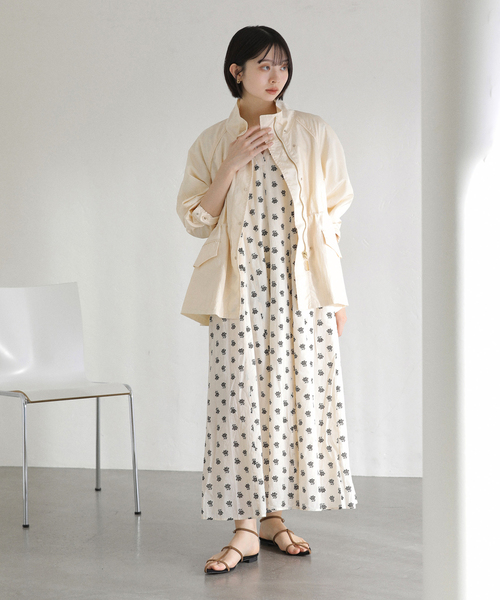 La TOTALITE（ラトータリテ）の「【洗える】ライトハーフブルゾン（その他アウター・レディース・アイボリー/ブルー/ネイビー・FREE）」の4枚目の写真