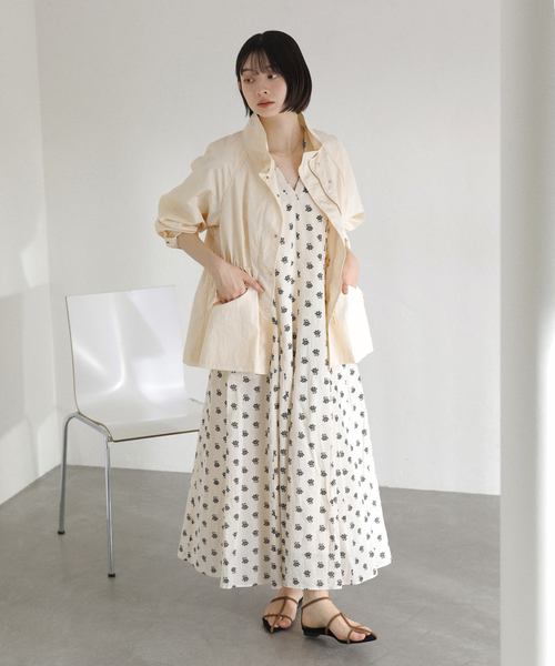 La TOTALITE（ラトータリテ）の「【洗える】ライトハーフブルゾン（その他アウター・レディース・アイボリー/ブルー/ネイビー・FREE）」の5枚目の写真