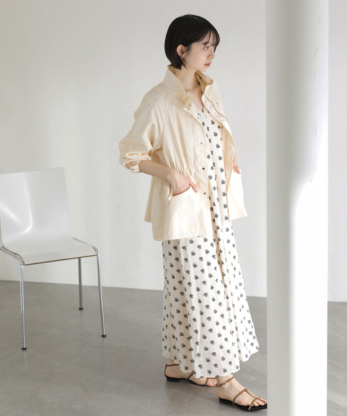 La TOTALITE（ラトータリテ）の「【洗える】ライトハーフブルゾン（その他アウター・レディース・アイボリー/ブルー/ネイビー・FREE）」の7枚目の写真