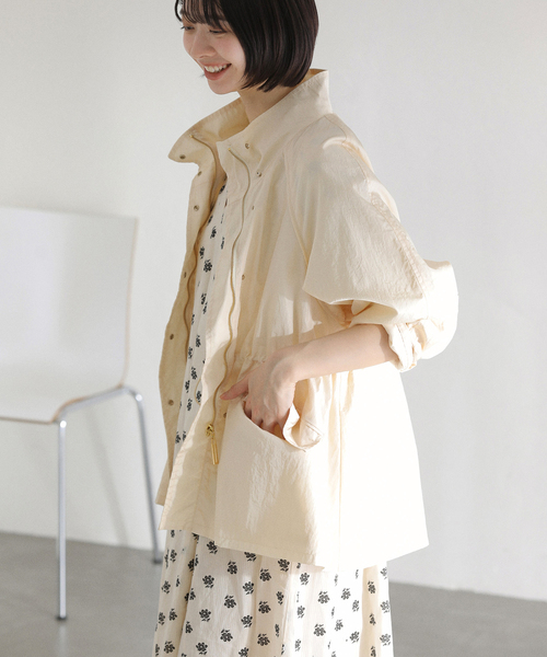 La TOTALITE（ラトータリテ）の「【洗える】ライトハーフブルゾン（その他アウター・レディース・アイボリー/ブルー/ネイビー・FREE）」の10枚目の写真