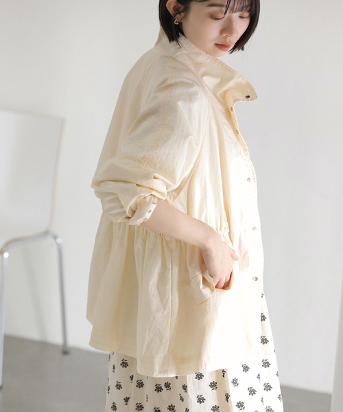 La TOTALITE（ラトータリテ）の「【洗える】ライトハーフブルゾン（その他アウター・レディース・アイボリー/ブルー/ネイビー・FREE）」の11枚目の写真