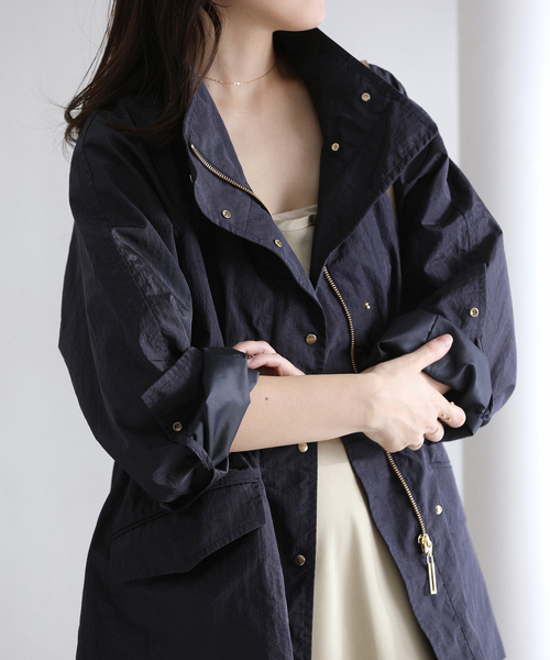 La TOTALITE（ラトータリテ）の「【洗える】ライトハーフブルゾン（その他アウター・レディース・アイボリー/ブルー/ネイビー・FREE）」の17枚目の写真