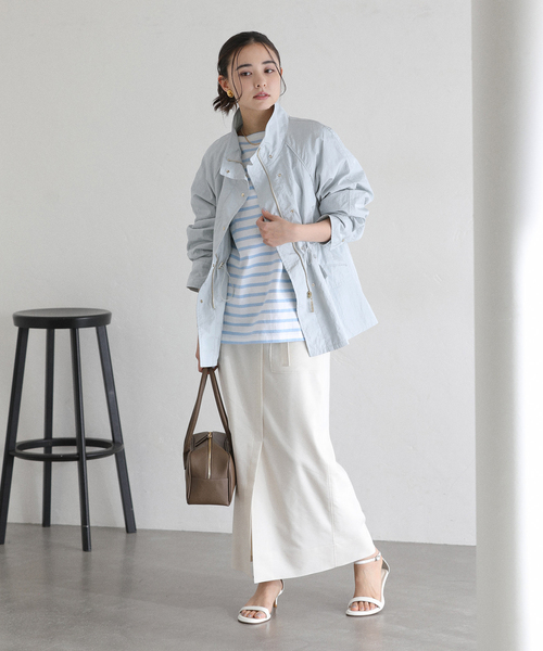 La TOTALITE（ラトータリテ）の「【洗える】ライトハーフブルゾン（その他アウター・レディース・アイボリー/ブルー/ネイビー・FREE）」の19枚目の写真