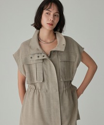 BABYLONE | 【多機能素材】リネンライクミリタリージレ(ベスト)