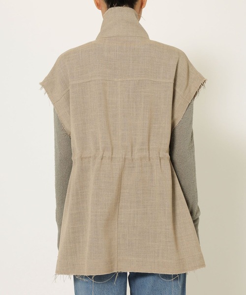BABYLONE（バビロン）の「【多機能素材】リネンライクミリタリージレ（ベスト・レディース・チャコール/ベージュ・フリー）」の21枚目の写真