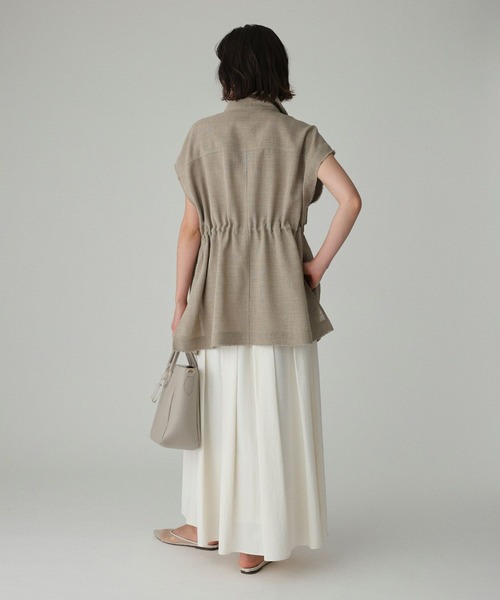 BABYLONE（バビロン）の「【多機能素材】リネンライクミリタリージレ（ベスト・レディース・チャコール/ベージュ・フリー）」の18枚目の写真