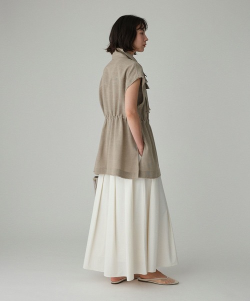 BABYLONE（バビロン）の「【多機能素材】リネンライクミリタリージレ（ベスト・レディース・チャコール/ベージュ・フリー）」の17枚目の写真