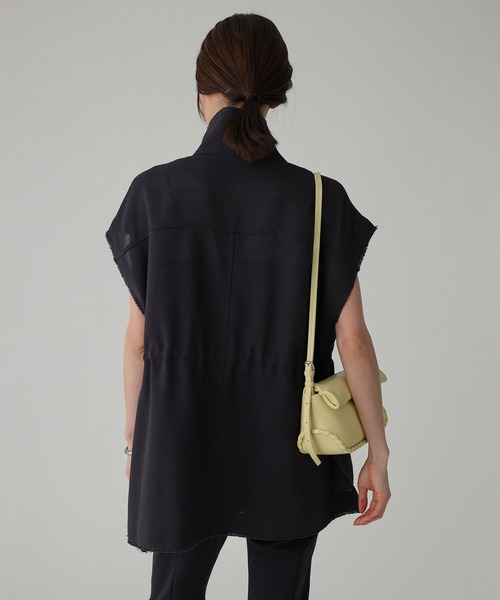 BABYLONE（バビロン）の「【多機能素材】リネンライクミリタリージレ（ベスト・レディース・チャコール/ベージュ・フリー）」の6枚目の写真