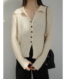 amel（エイメル）の「cross design knit / ivory（ニット/セーター