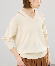【新品未使用】IENA ホワイト　ニット IENA｜イエナのニット/セーター（ホワイト/白色系）通販 - ZOZOTOWN