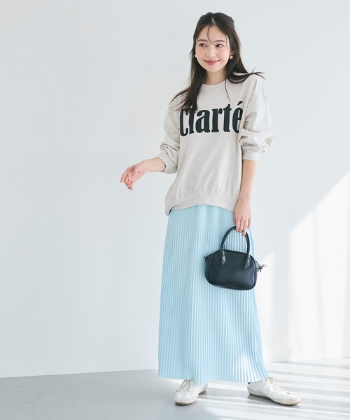 coca(coca)(コカ)の「T-スウェットロゴビッグシルエット(Tシャツ/カットソー・レディース・オートミール/チャコール/ライトグレー/ライトグリーン・M/L/S)」の10枚目の写真