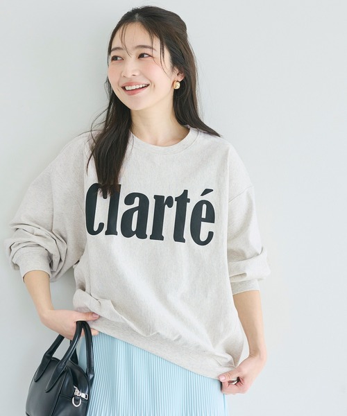 coca(coca)(コカ)の「T-スウェットロゴビッグシルエット(Tシャツ/カットソー・レディース・オートミール/チャコール/ライトグレー/ライトグリーン・M/L/S)」の13枚目の写真