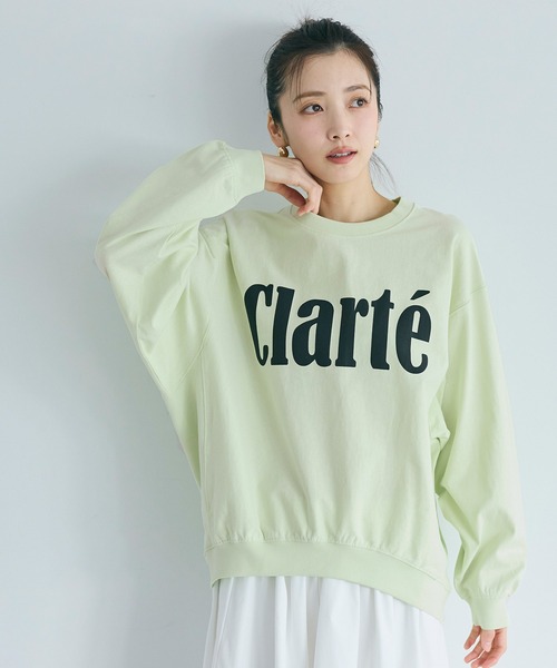 coca(coca)(コカ)の「T-スウェットロゴビッグシルエット(Tシャツ/カットソー・レディース・オートミール/チャコール/ライトグレー/ライトグリーン・M/L/S)」の14枚目の写真