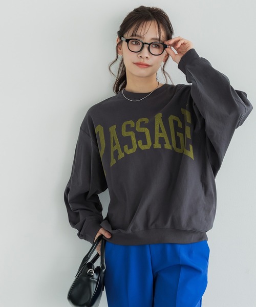 coca(coca)(コカ)の「T-スウェットロゴビッグシルエット(Tシャツ/カットソー・レディース・オートミール/チャコール/ライトグレー/ライトグリーン・M/L/S)」の18枚目の写真
