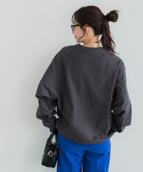 coca(coca)(コカ)の「T-スウェットロゴビッグシルエット(Tシャツ/カットソー・レディース・オートミール/チャコール/ライトグレー/ライトグリーン・M/L/S)」の20枚目の写真