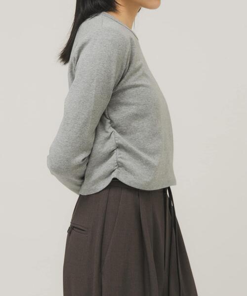 KBF（ケイビーエフ）の「クロップドロンTEE（Tシャツ/カットソー・レディース・グレー系その他/カーキ/オフホワイト・ONE）」の9枚目の写真