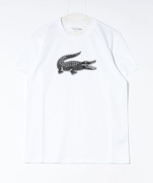 LACOSTE(ラコステ)の「《LACOSTE》TH204299(Tシャツ/カットソー・メンズ・ホワイト×ブラック/ライム/ネイビー×ホワイト・3/4/5)」の1枚目の写真