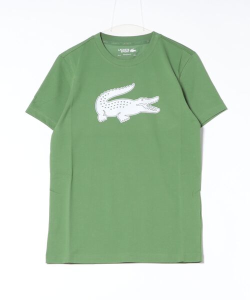 LACOSTE(ラコステ)の「《LACOSTE》TH204299(Tシャツ/カットソー・メンズ・ホワイト×ブラック/ライム/ネイビー×ホワイト・3/4/5)」の2枚目の写真
