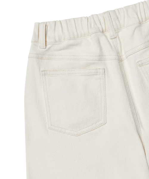 MUSINSA STANDARD KIDS（ムシンサスタンダードキッズ）の「ワイドデニムパンツ[クリーム]（デニムパンツ・レディース・その他・150/160/140/130/120/110/100）」の2枚目の写真